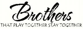 Brothers that play together stay together vinyl decal